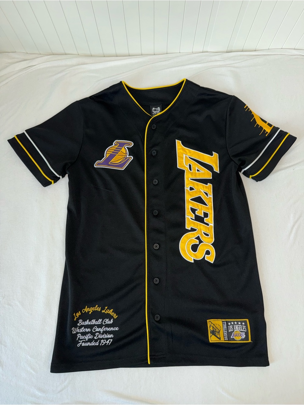NBA L.A. Lakers Baseball Style Jersey